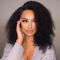 Afro Curly Glueless Free Parting Undetectable Invisible 13x4 Lace Frontal Wig | Real HD Lace