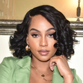 Newbie Only | Natural Black Roll Curly 4x4 Closure Lace Glueless C Part Short Wig 100% Human Hair