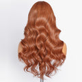 Cinnamon Brown Loose Wave / Straight / Straight Layer Glueless 5x5 Closure Undetectable HD Lace Long Wig 100% Human Hair