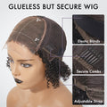 VIP Price | Gorgeous Natural Black Loose Wave 5x5 Closure Lace Glueless Short Wig 100% Human Hair | Large & Small Cap Size