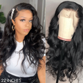 Pre-plucked 180% Density Glueless 13x4 Frontal Lace Long Wig 100% Human Hair