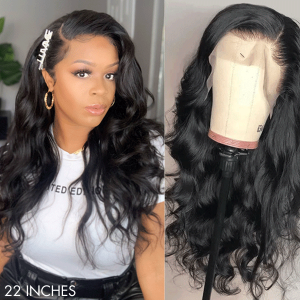 Crazy Wednesday | Pre-plucked 180% Density Glueless 13x4 Frontal Lace Long Wig 100% Human Hair