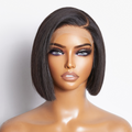 Win Back | Put On & Go Blunt Cut Straight Bob Minimalist HD Lace Glueless C Part Wig