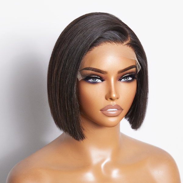 Win Back | Put On & Go Blunt Cut Straight Bob Minimalist HD Lace Glueless C Part Wig