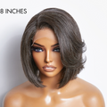 Limited Design | Salt & Pepper Side Part Bob Style Glueless 4x4 Closure Lace Wig