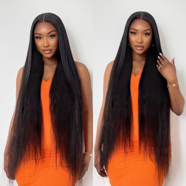 Royal Luxury Super Long Silky Straight 5x5 Closure Undetectable HD Lace Wig 100% Human Hair