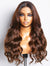 Beginner Friendly Ombre Brown Loose Wave Glueless 4x4 Closure Lace Wig