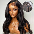 Breathable Cap Loose Body Wave Glueless 5x5 Upgraded Lace Front Mid Part Long Wig