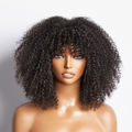 Ready to Go Bouncy Jerry Curl Glueless Minimalist Lace Wig with Bangs