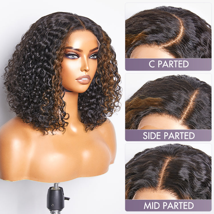 Classic and Chic Highlight Funmi Curly Glueless 5x5 Closure Undetectable HD Lace Wig