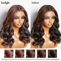 Limited Design | Peekaboo Bronze Brown Loose Body Wave Glueless 5x5 Closure HD Lace Wig