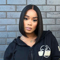 Ion Perm Ultra Straight Glueless Minimalist HD Lace Bob Wig Ready To Go