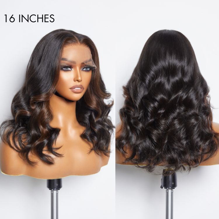 Special Deal | Classic and Chic Brown Highlights Loose Body Wave Glueless 5x5 Closure Lace Wig