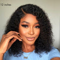 Crazy Wednesday | Wet and Wavy | Water Wave 4x4 Closure Lace Glueless Side Part Short Wig 100% Human Hair