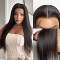 Full Lace Classy Natural Black Body Wave / Straight Free Parting Half Up Half Down Wig