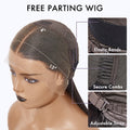 Layered Cut Soft Silky Straight Ear-to-ear Mid Part Glueless 5x5 Closure Lace / 13x4 Frontal Lace Wig