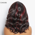 Limited Design | Red Highlight Bouncy Loose Wave Glueless 5x5 Closure HD Lace Wig