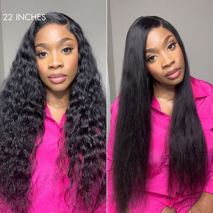 Points Rewards | Wet and Wavy Loose Ocean Wave C Part Glueless 5x5 Closure Lace Wig