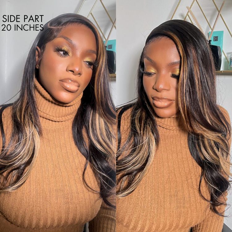 Special Deal | Blonde Highlight Big Loose Wave 5x5 Closure HD Lace Glueless Mid Part Wig 100% Human Hair