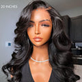 Special Deal | Natural Black Loose Body Wave 5x5 Closure HD Lace Glueless Mid Part Long Wig | Large & Small Cap Size