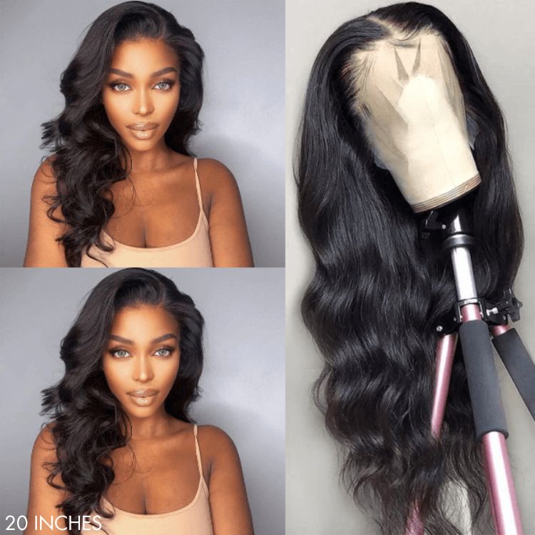 180% Density | Body Wave 13x4 Frontal Undetectable HD Lace Glueless Long Wig 100% Human Hair