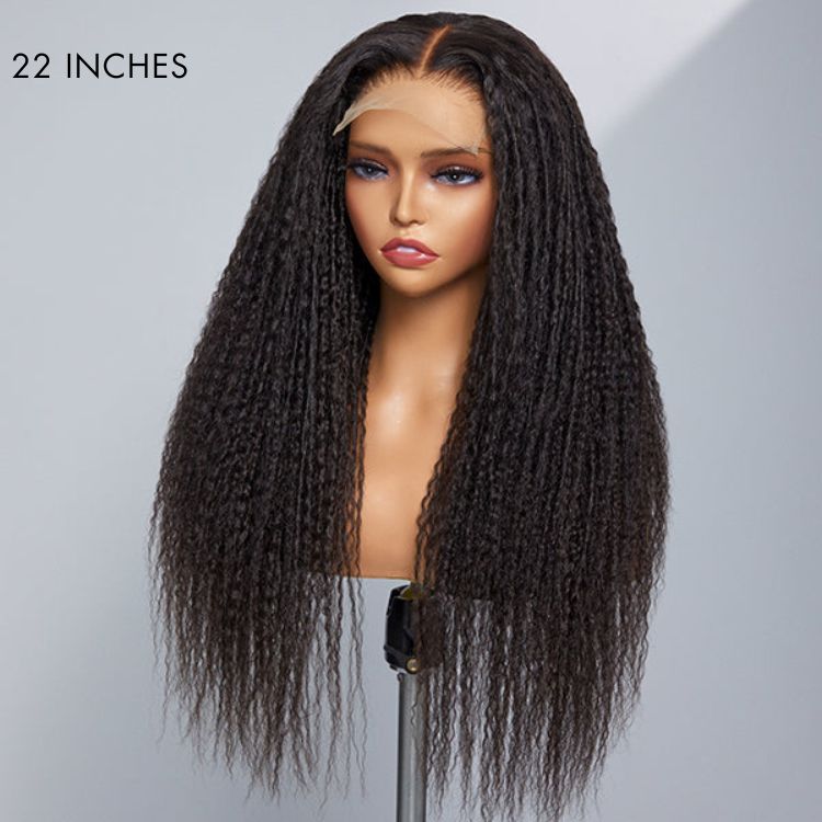 TWIST | Dreadlock Style 5x5 Closure Lace Glueless Wig Mid Part Long Wig 100% Human Hair