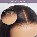 4C Edges | Natural Yaki Straight Glueless Free Parting 13x4 Undetectable Lace Front Wig | Afro Inspired