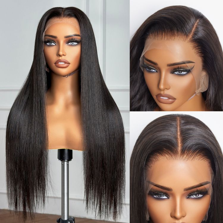 Full Lace Part Anywhere Body Wave / Silky Straight Invisible HD Lace Human Hair Wigs