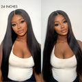 Full Lace Part Anywhere Body Wave / Silky Straight Invisible HD Lace Human Hair Wigs