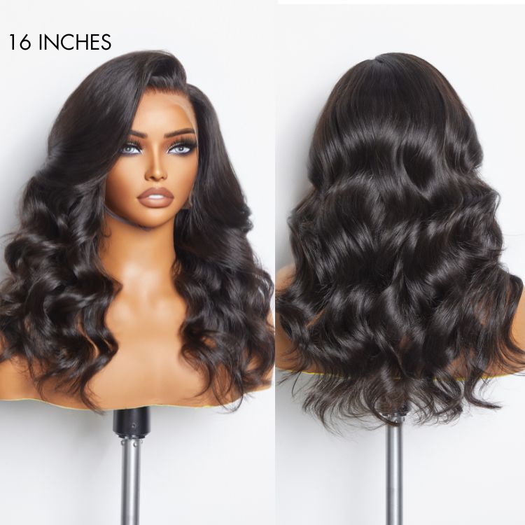 Full Lace Part Anywhere Body Wave / Silky Straight Invisible HD Lace Human Hair Wigs