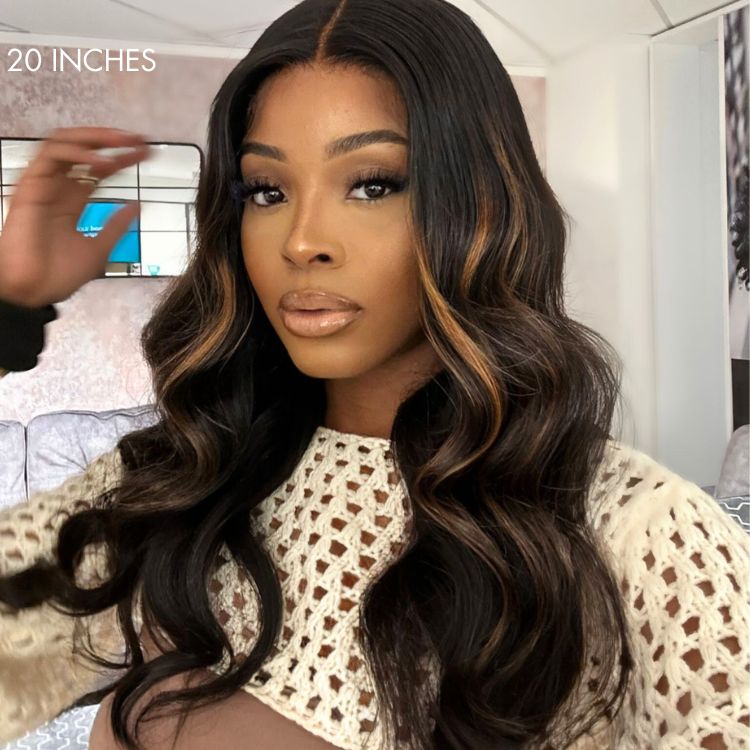 Limited Design | Blonde Piece Highlights Loose Wave Glueless 5x5 Closure HD Lace Wig