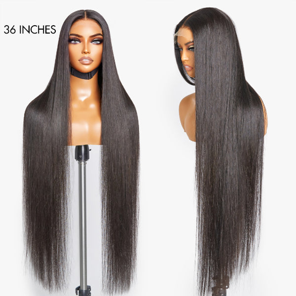 Royal Luxury Super Long Silky Straight 5x5 Closure Undetectable HD Lace Wig 100% Human Hair