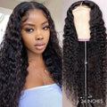 180% Density | Magical Wet And Wavy Mid Part Glueless 5x5 Closure HD Lace Wig Breathable Cap