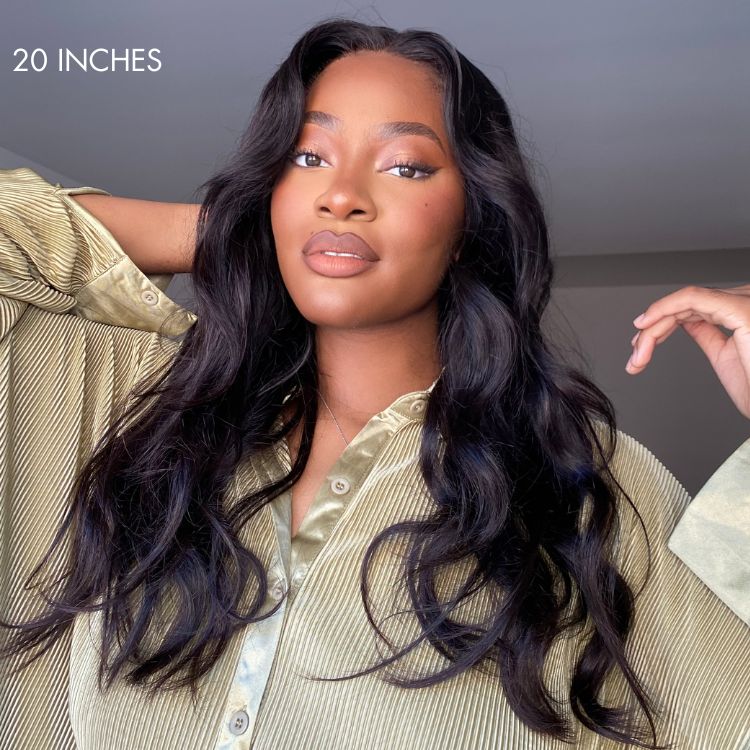 Points Rewards | Breathable Cap Loose Body Wave Glueless 5x5 Upgraded Lace Front Mid Part Long Wig