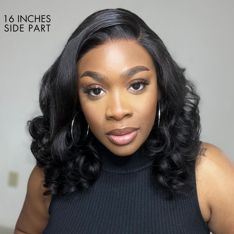 Breathable Cap Loose Body Wave Glueless 5x5 Upgraded Lace Front Mid Part Long Wig