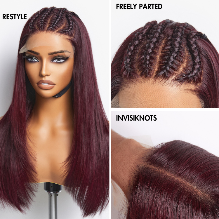 VIP Price | Trendy Layered Cut Pre-plucked Glueless 5x5 Closure Lace Wig 100% Human Hair