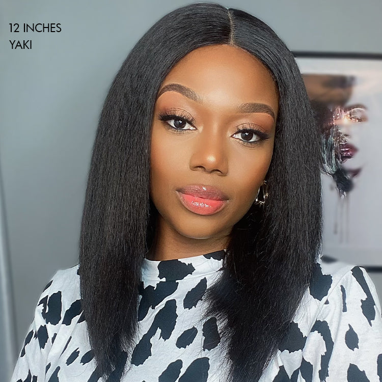 Win Back | Glueless 4x4 Closure Undetectable HD Lace Bob Wig 100% Human Hair | Pre-bleached Knots