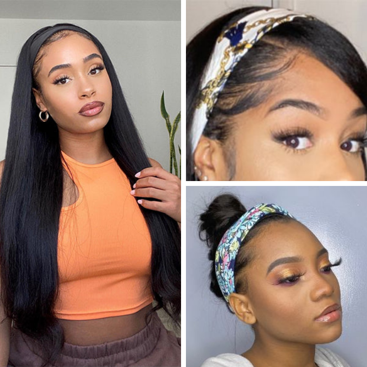 Win Back | Put On & Go Silky Straight Headband Wig Beginner Friendly (Get Free Trendy Headbands)