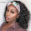 Newbie Only | Natural Black Loose Deep Wave No Lace Glueless Free Part Headband Wig (Get Free Trendy Headbands)