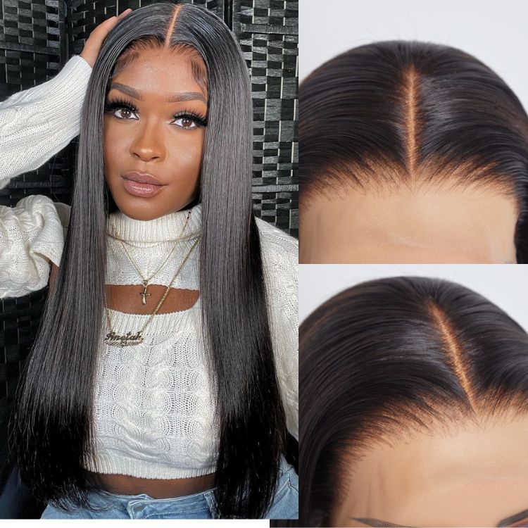 Ion Perm Straight Undetectable Glueless 5x5 Closure Lace Wig | Real HD Lace