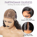 Parting Max Glueless Wig Water Wave Versatile 7x6 Closure HD Lace Short Wig Ready To Go