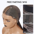 Glueless 13x4 Frontal Lace Ear to Ear Silky Straight C Part Bob Wig Pre-bleached