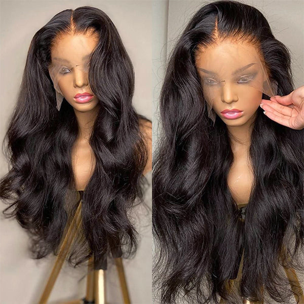 180% Density | Body Wave 13x4 Frontal Undetectable HD Lace Glueless Long Wig 100% Human Hair