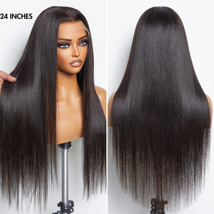 PreMax Wigs | HD Lace Super Natural Hairline Silky Straight Glueless 13x4 Frontal Lace Wig Human Hair