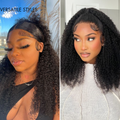 Special Deal | Afro Curly 13x4 Frontal HD Lace Glueless Free Part Long Wig 100% Human Hair | Large & Small Cap Size