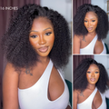 Special Deal | Afro Curly 13x4 Frontal HD Lace Glueless Free Part Long Wig 100% Human Hair | Large & Small Cap Size