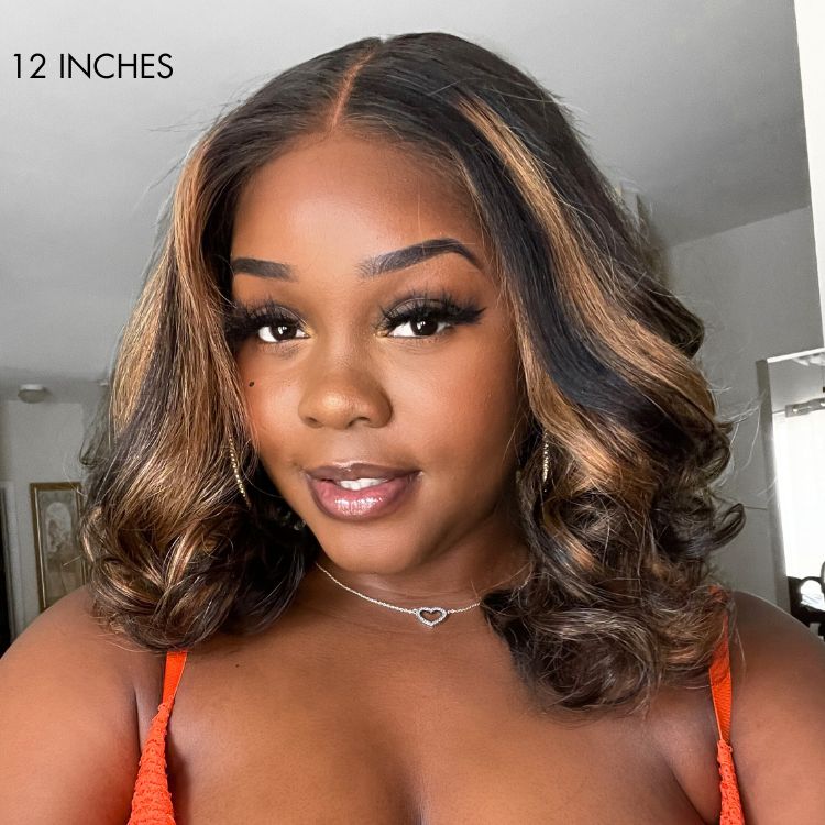 Newbie Only | Blonde Mix Black Loose Wave Glueless 5x5 Closure HD Lace Wig | Large & Small Cap Size