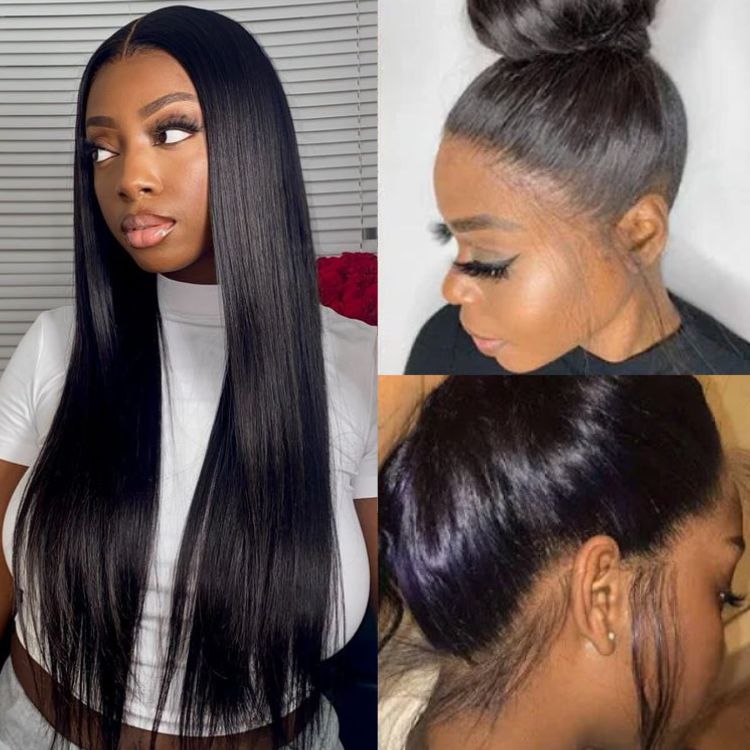 180% Density | 360 Lace Pre-Plucked Long Wig 100% Human Hair (Body Wave / Straight / Water Wave)