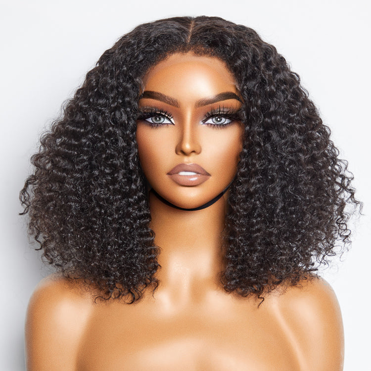 Win Back | 4C Edges | Kinky Curly Glueless 5x5 Closure HD Lace Wig Ready To Go 100% Human Hair