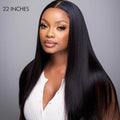 200% Mega Density | Silky Straight Glueless 5x5 Closure Undetectable HD Lace Long Wig 100% Human Hair